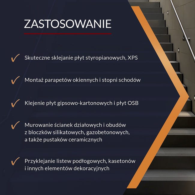 Klej poliuretanowy pistoletowy do styropianu EOS 750 ml Tytan Professional
