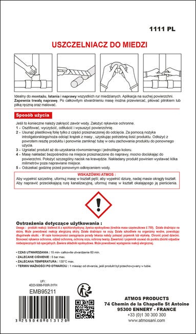 Klej uniwersalny EXPRESS MIEDŹ ATMOS