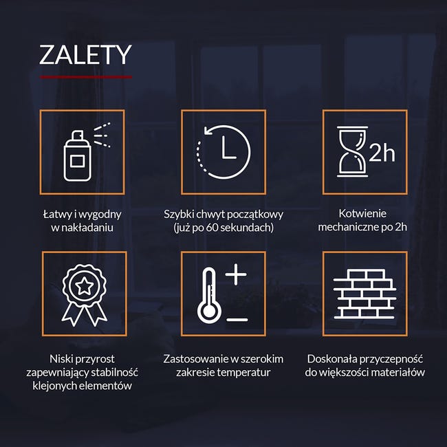 Klej uniwersalny poliuretanowy 60 SEKUND 750 ml Tytan Professional
