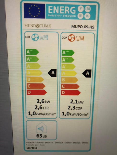 Klimatyzator przenośny MONO 2,64 kW MUPO 09-H9 MUNDOCLIMA