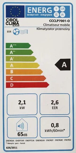 Klimatyzator przenośny MONO CCCLP7001-O 7000 BTU