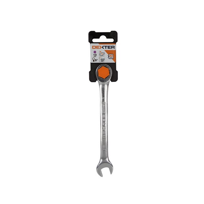 Klucz płasko-oczkowy z grzechotką CRV 13 mm Dexter
