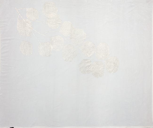 Koc Ginko biały 150 x 200 cm