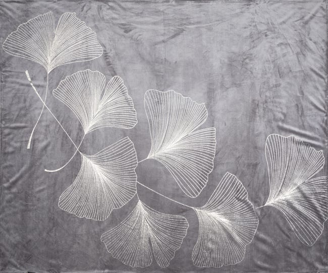 Koc Ginko ciemnoszary 150 x 200 cm