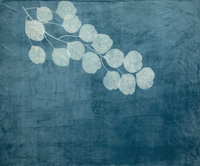 Koc Ginko niebieski 150 x 200 cm