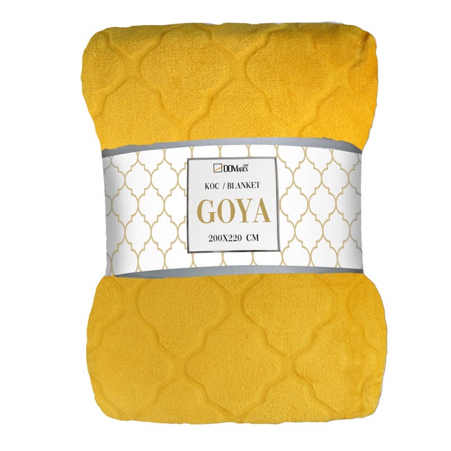 Koc Goya musztardowy 200 x 220 cm