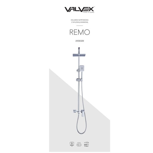 Kolumna prysznicowa z baterią Remo Valvex