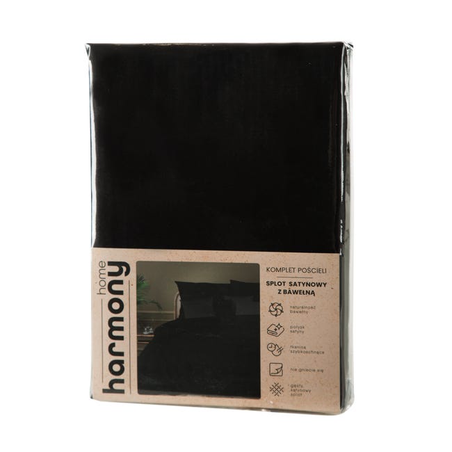 Komplet pościeli Harmony czarny 200 x 220 cm