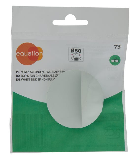 Korek do zlewozmywaka i umywalki ZLEWOZMYWAKOWY 50 mm EQUATION
