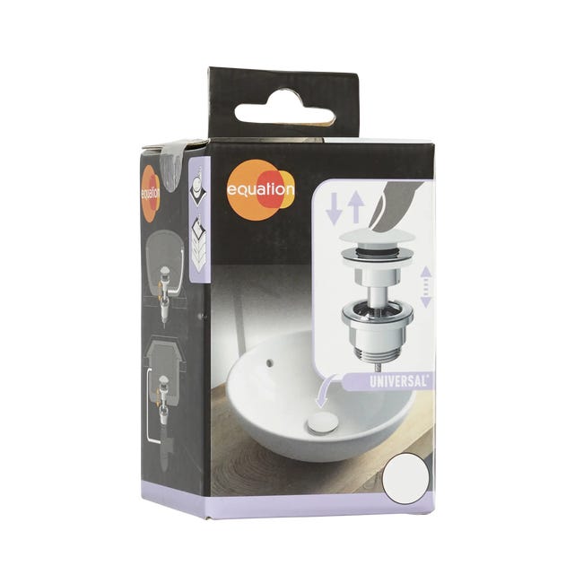 Korek spustowy ADJUSTABLE KLIK-KLAK regulowany biały EQUATION