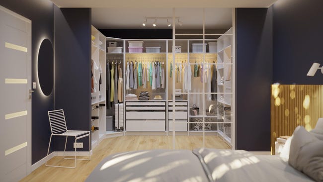 Korpus szafy 50 x 225.6 x 58 cm biały