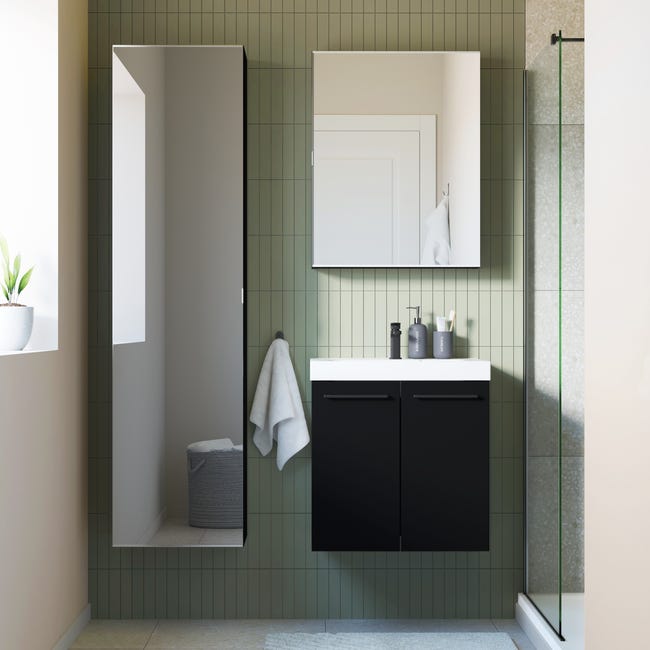 Korpus słupka modułowego Remix Black Mat 173 x 45 x 33 Sensea