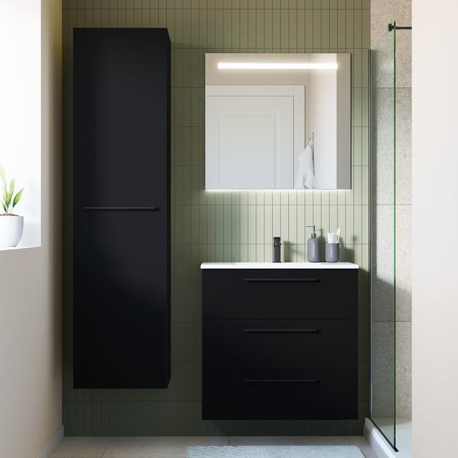 Korpus słupka modułowego Remix Black Mat 173 x 45 x 46 Sensea