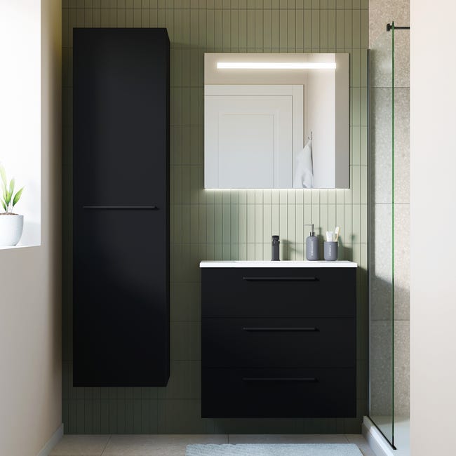 Korpus słupka modułowego Remix Black Mat 173 x 45 x 46 Sensea
