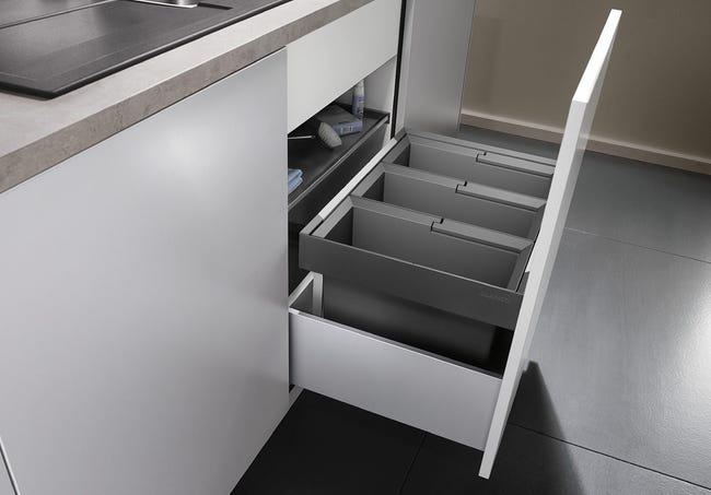 Kosz na śmieci do zabudowy Flexon II 60 3 x 15 l Blanco