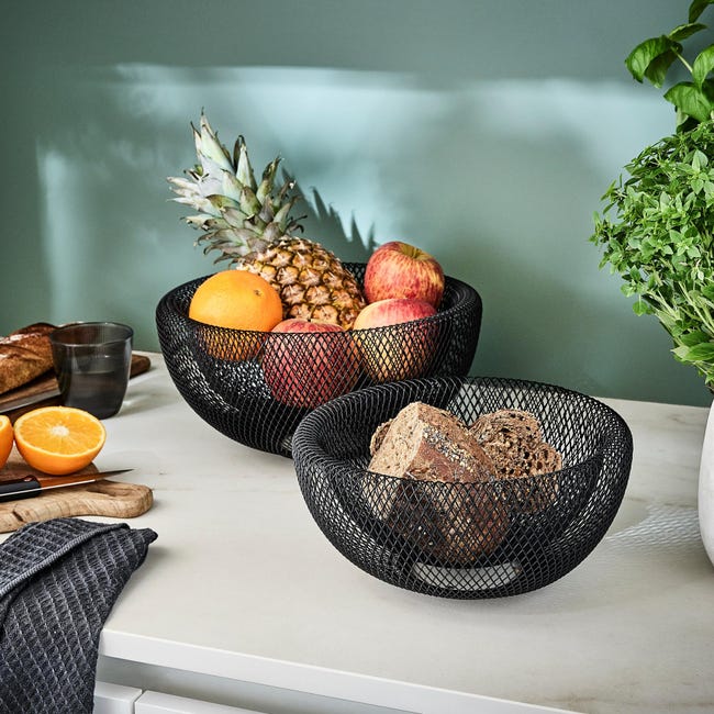 Koszyk na owoce i warzywa czarny Delinia