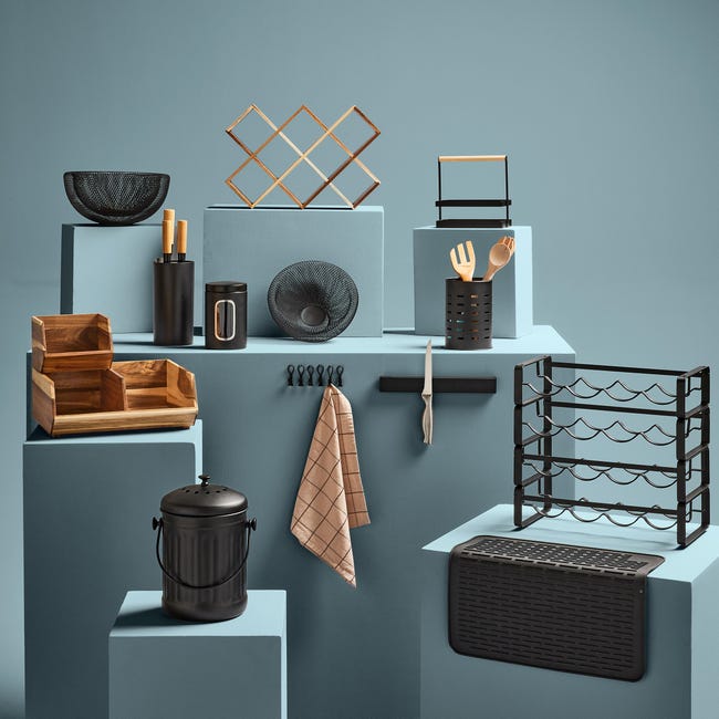 Koszyk na owoce i warzywa czarny Delinia