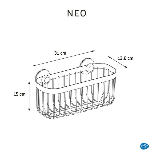 Koszyk łazienkowy Neo White Sensea