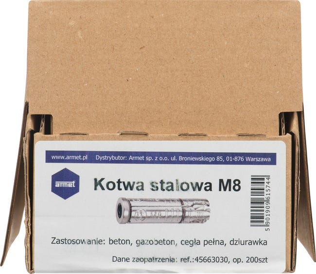 Kotwa stalowa uniwersalna M8 Armet