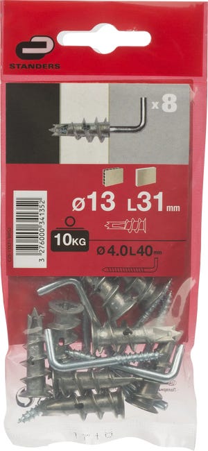Kołek do GK Driva 4.5 x 35 mm hak 8 szt. Standers