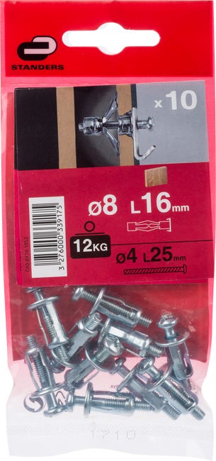 Kołek do GK Molly 8 x 16 mm 10 szt. Standers