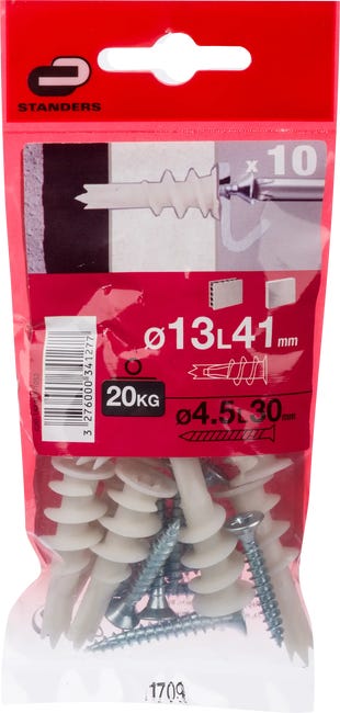 Kołek do płyt GK 4.5 x 30 mm 10 szt. Standers