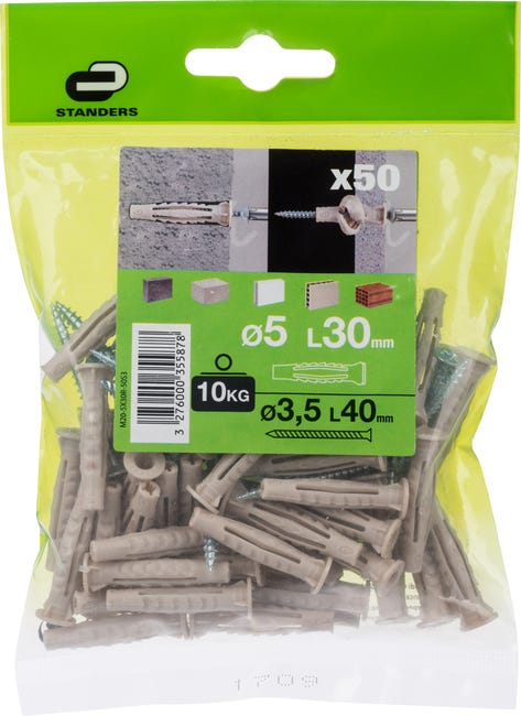 Kołek uniwersalny 5 x 30 mm 50 szt. Standers