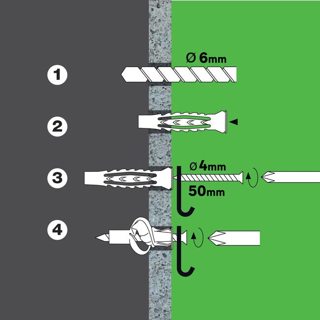 Kołek uniwersalny 6 x 40 mm 100 szt. Standers