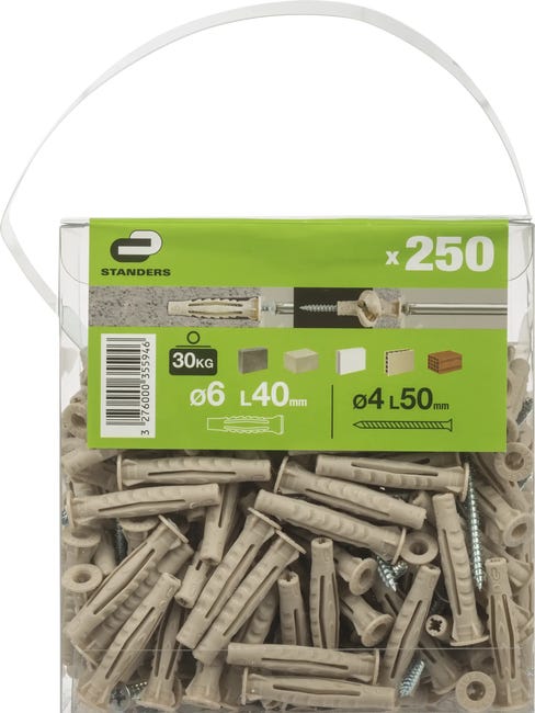 Kołek uniwersalny 6 x 40 mm 250 szt. Standers