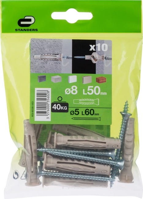 Kołek uniwersalny 8 x 50 mm 10 szt. Standers