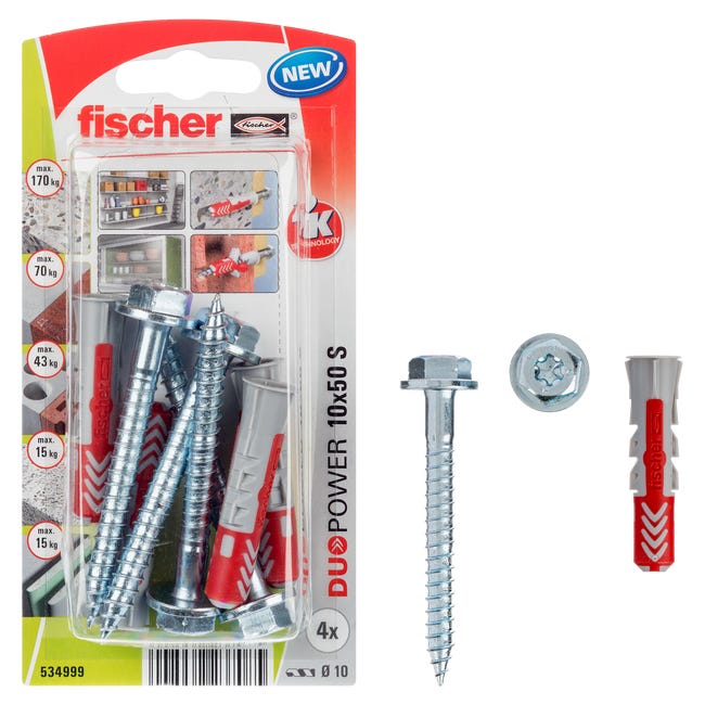 Kołek uniwersalny S K Duopower 10 x 50 mm 4 szt. Fischer