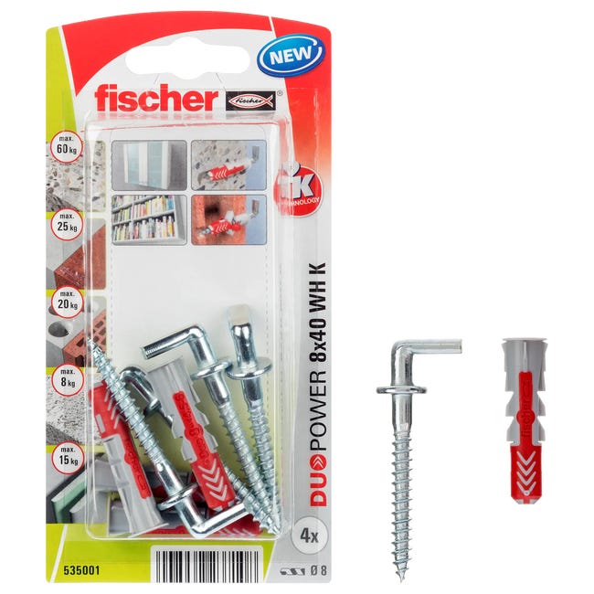 Kołek uniwersalny WH K NV Duopower 8 x 40 mm 4 szt. Fischer