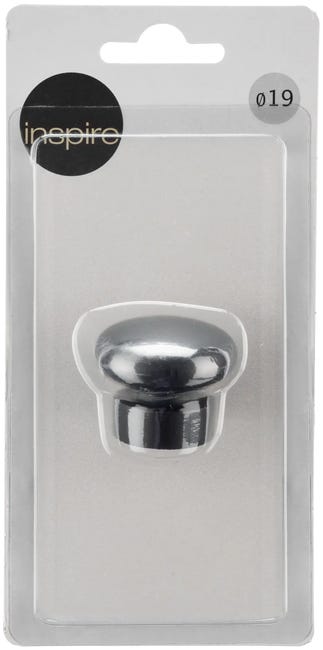 Końcówka do karnisza Flat Ball czarny mat 19 mm Inspire