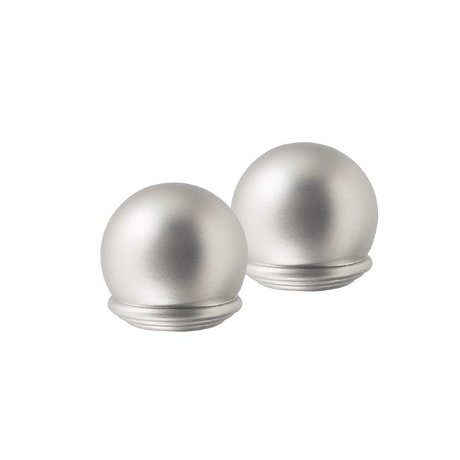 Końcówka do karnisza Gałka chrom satyna 19 mm 2 szt.