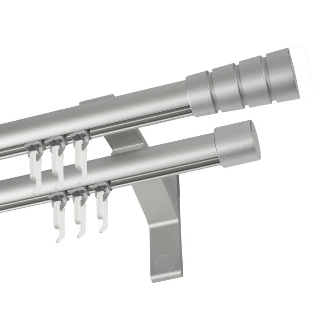 Końcówka do karnisza Stożek srebrna inox 20 mm