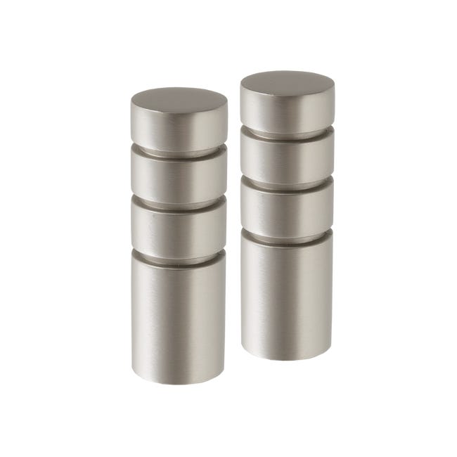 Końcówka do karnisza Techno chrom satyna 19 mm 2 szt.