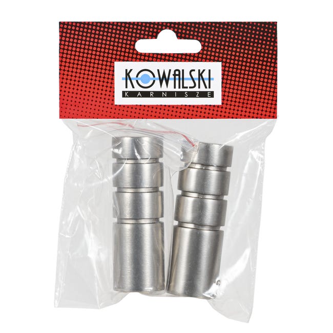 Końcówka do karnisza Techno chrom satyna 19 mm 2 szt.