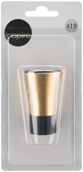 Końcówka do karnisza Vase mosiądz z czarnym mat 19 mm Inspire