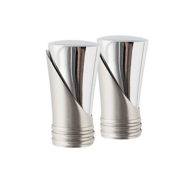Końcówka do karnisza Vega chrom satyna 19 mm 2 szt.