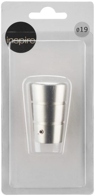 Końcówka do karnisza Walec chrom mat 19 mm Inspire