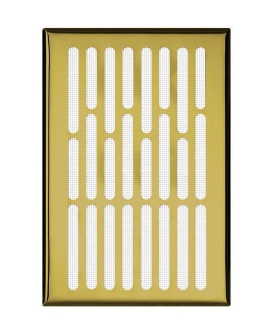 Kratka wentylacyjna stalowa 14 x 21 cm stal nierdzewna EQUATION