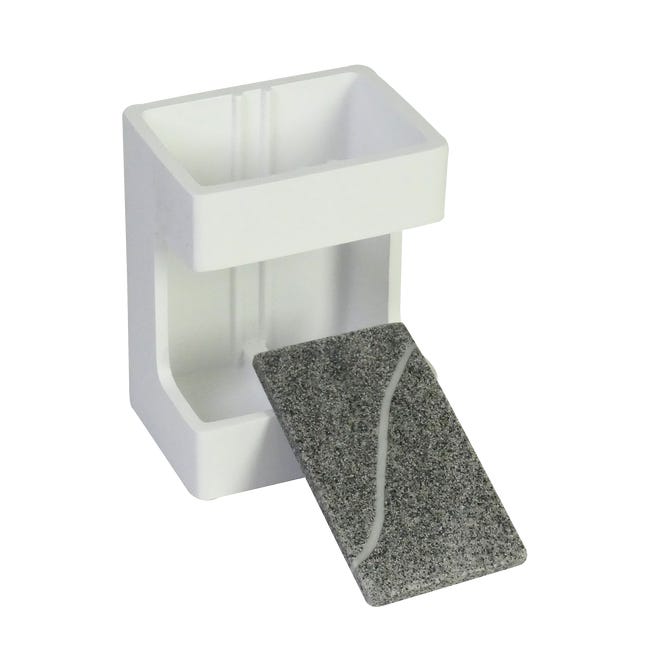 Kubek na szczoteczki Cube biały Kela