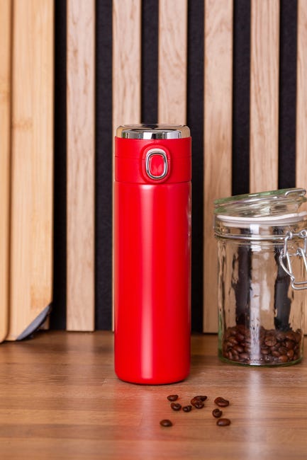 Kubek termiczny z wyświetlaczem LED czerwony 420 ml Altom Design