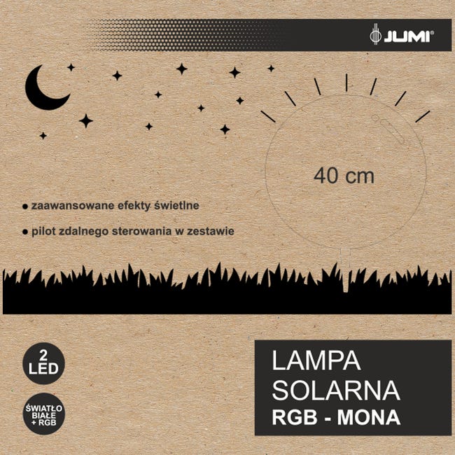 Kula solarna Mona RGB 40 cm Jumi