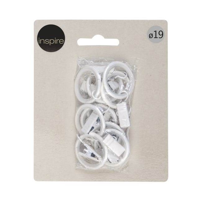 Kółka cichobieżne z żabkami biały mat 19 mm 10 szt. Inspire