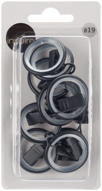 Kółka cichobieżne z żabkami czarny mat 19 mm 10 szt. Inspire