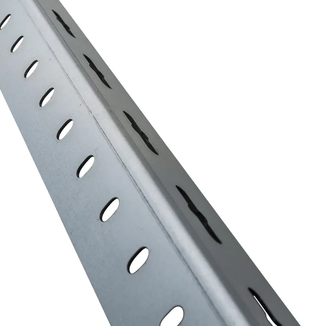 Kątownik stalowy 1m 35x35x1.5 mm dziurkowany srebrny Standers