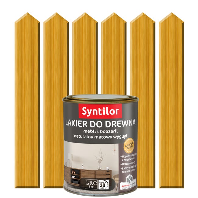 Lakier AQUARETHANE 0.25 l Dąb złocisty SYNTILOR
