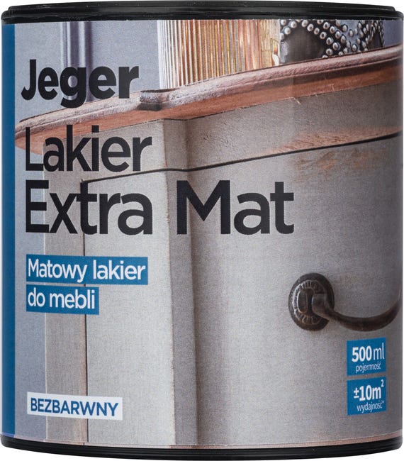 Lakier DO MEBLI 0.5 l Transparentny Mat JEGER