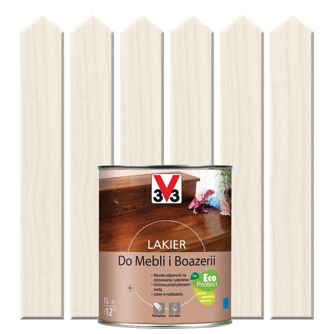 Lakier DO MEBLI I BOAZERII 1 l Biała patyna Mat V33